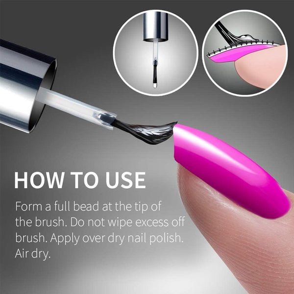 Seche Vive Gel Effect Top Coat 0.5oz, (box)