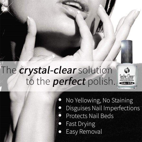 Seche Clear Base Coat .5 oz. No Formaldehyde & No Toluene (boxed)