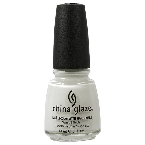 China Glaze Nail Polish With Hardener, White On White 23