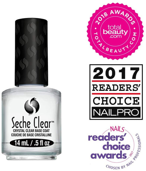 Seche Clear Base Coat .5 oz. No Formaldehyde & No Toluene (boxed)