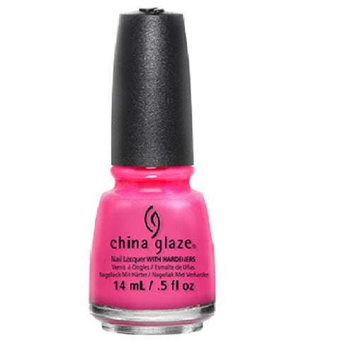 China Glaze Nail Polish With Hardener, Pink Voltage 1006