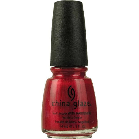 China Glaze Nail Polish With Hardener, Red Pearl 712