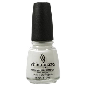 China Glaze Nail Polish With Hardener, White On White 23
