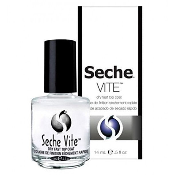 Seche Vite Dry Fast Top Coat .5 oz PROFESSIONAL Clear High Gloss 83100 (Boxed)
